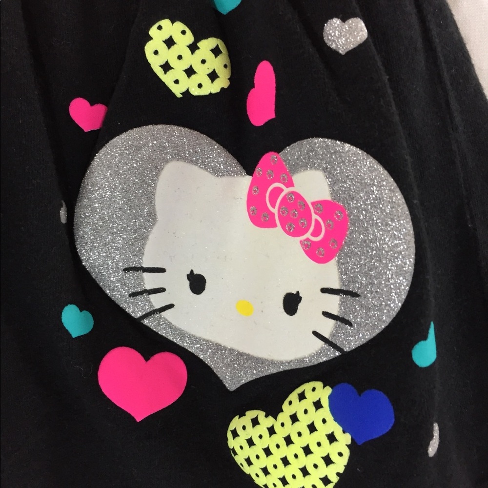 Hello Kitty Girls Hearts Black Pink & Mini Skort - Picture 3 of 8